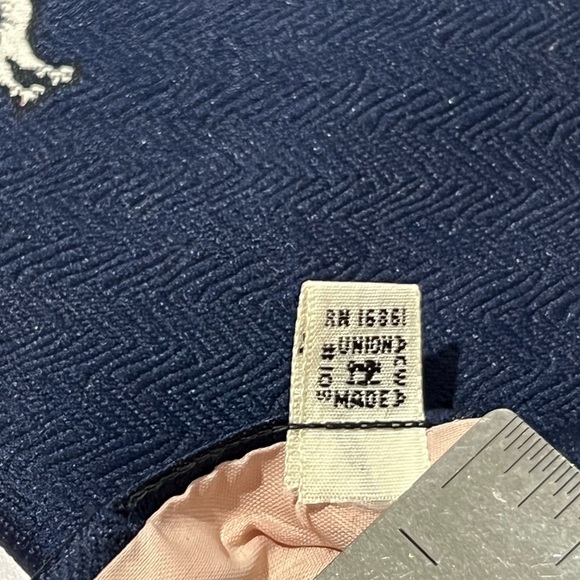 Vintage Blue Necktie By Damon Rooster 100% Imported Textured Polyester 55” - Picture 10 of 10